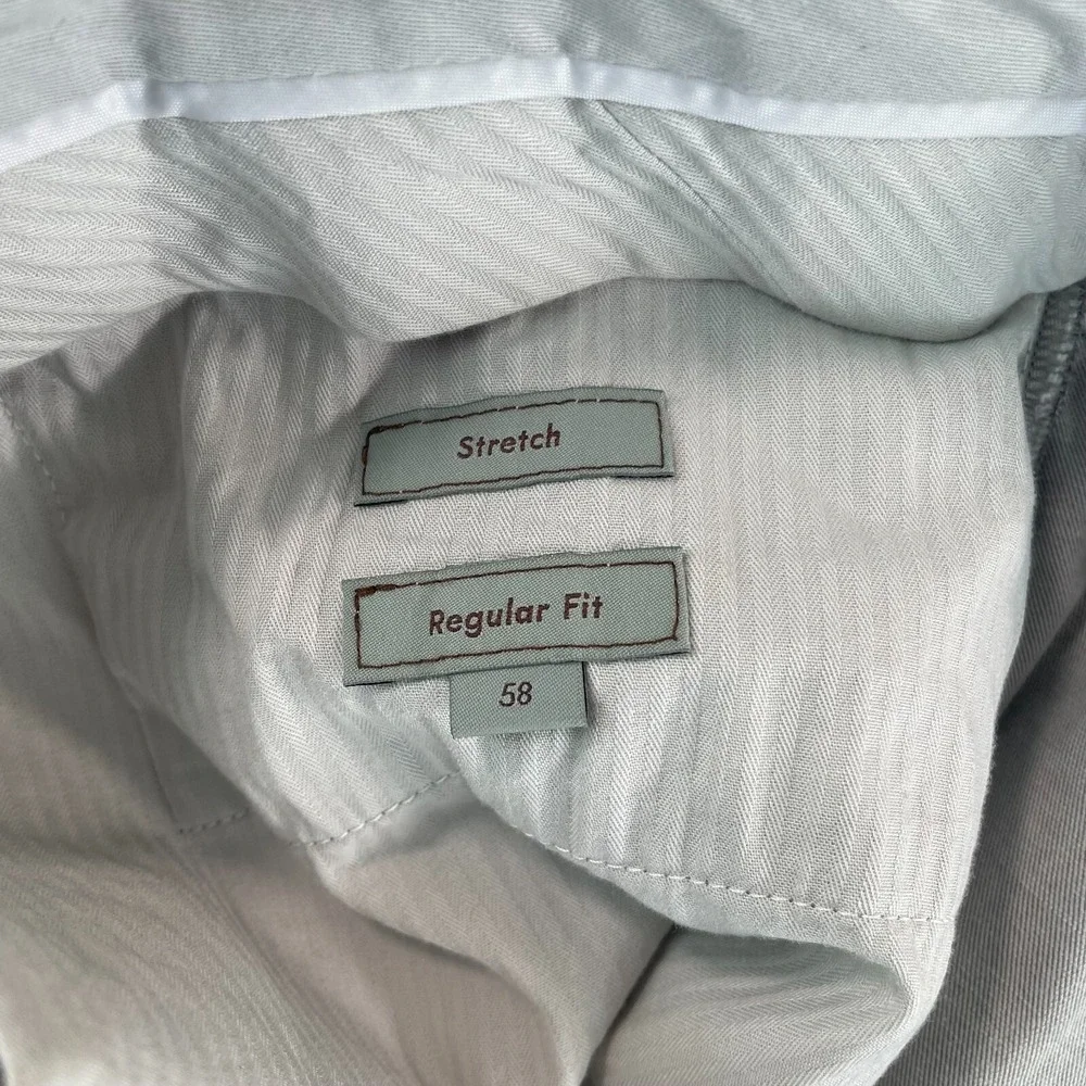 Canali Casual Pants Men 40x34 Light Grey Regular Fit Stretch Made Italy NWT $495